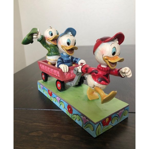 Disney Jim Shore Here Comes Trouble Figurine Huey Dewey & Louie Retired 4054283 - Picture 3 of 9